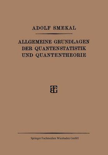 Cover image for Allgemeine Grundlagen Der Quantenstatistik Und Quantentheorie