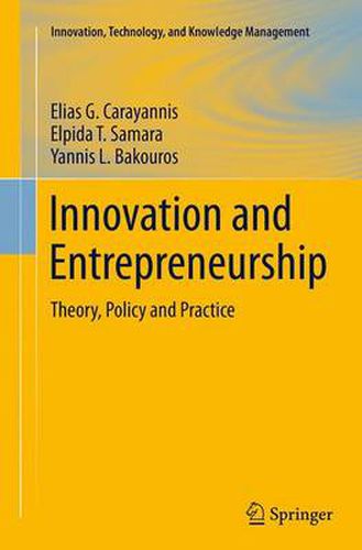 Cover image for Innovation and Entrepreneurship: Theory, Policy and Practice