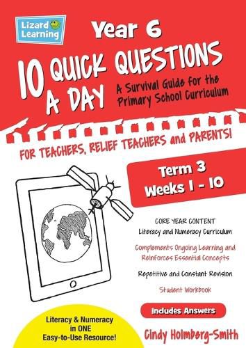 Cover image for 10 Quick Questions A Day Year 6 Term 3