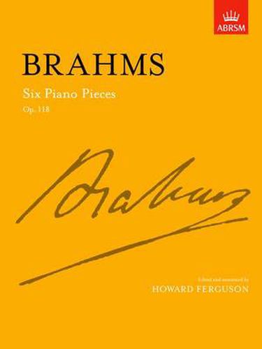 Cover image for Six Piano Pieces Op.118