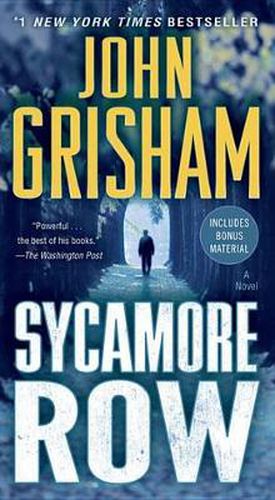 Cover image for Sycamore Row: A Jake Brigance Novel