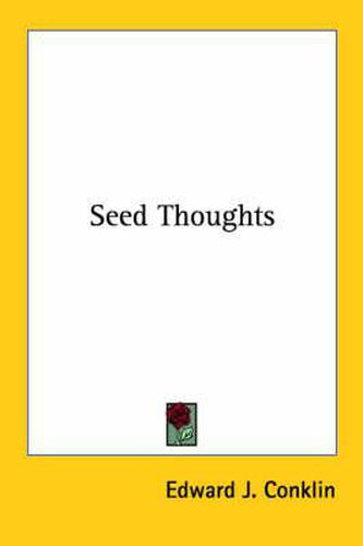 Cover image for Seed Thoughts