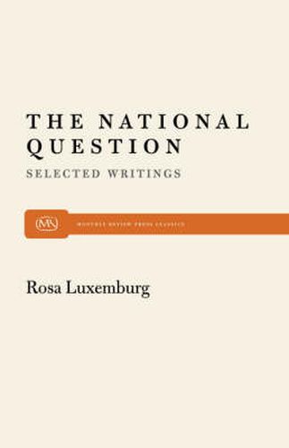 Cover image for National Question: Selected Writings