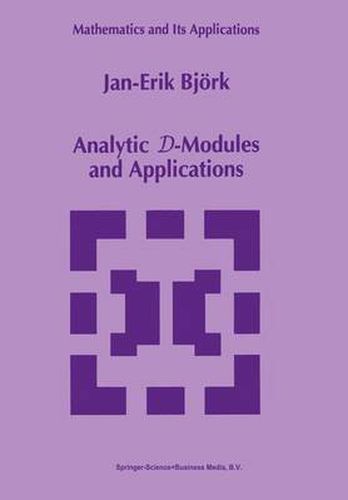 Cover image for Analytic D-Modules and Applications