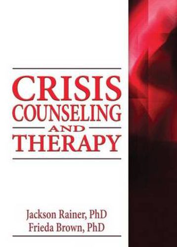 Cover image for Crisis Counseling and Therapy