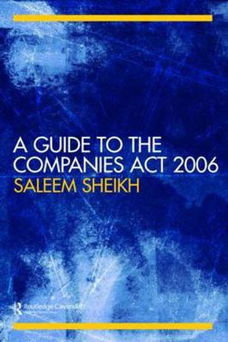 Cover image for A Guide to The Companies Act 2006