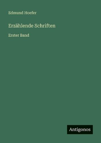 Cover image for Erzaehlende Schriften