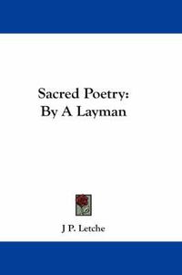 Cover image for Sacred Poetry: By a Layman