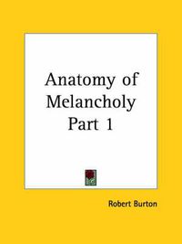 Cover image for Anatomy of Melancholy