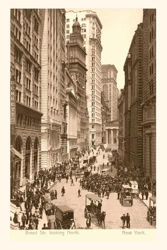 Cover image for Vintage Journal Vintage View of Broad Street, New York City