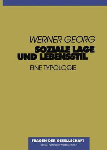 Cover image for Soziale Lage Und Lebensstil