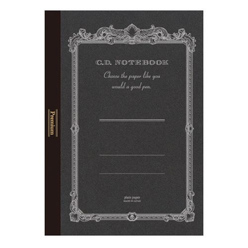 Cover image for A6 Blank Black  Apica CD Premium Notebook