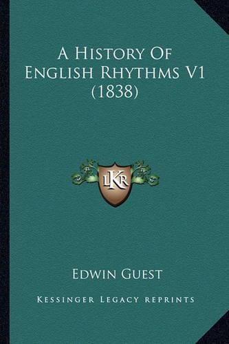 Cover image for A History of English Rhythms V1 (1838)