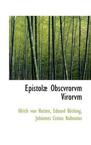 Epistol Obscvrorvm Virorvm