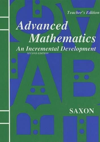 Cover image for Advanced Mathematics: An Incremental Development