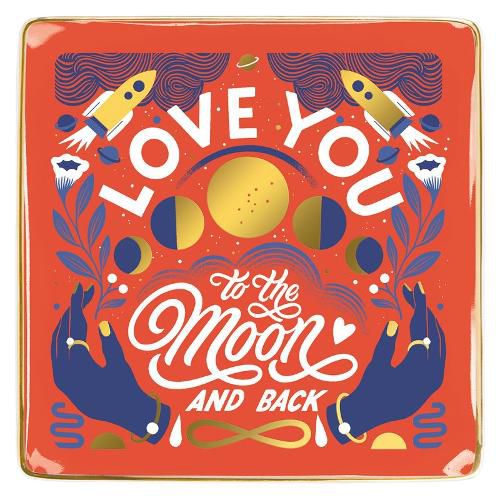 Cover image for Love You to the Moon and Back Porcelain Tray