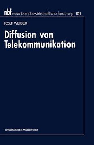 Cover image for Diffusion Von Telekommunikation: Problem Der Kritischen Masse