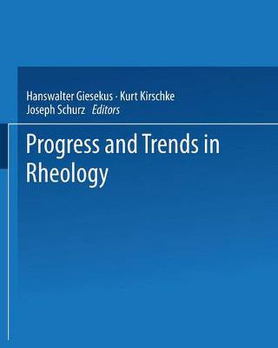 Cover image for Progress and Trends in Rheology