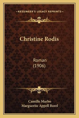 Cover image for Christine Rodis: Roman (1906)