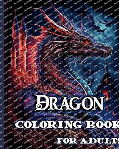 Cover image for Dragon Coloring Book for Adults