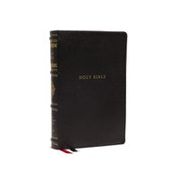 Cover image for NKJV, Personal Size Reference Bible, Sovereign Collection, Genuine Leather, Black, Red Letter, Comfort Print: Holy Bible, New King James Version