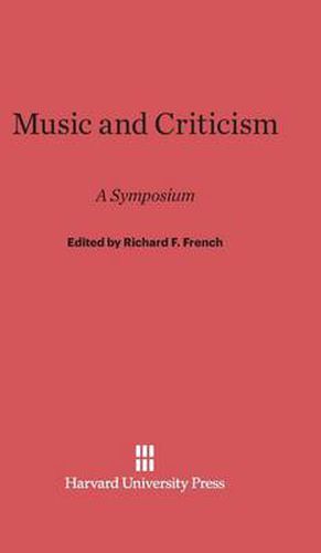 Music and Criticism