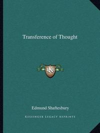 Cover image for Transference of Thought