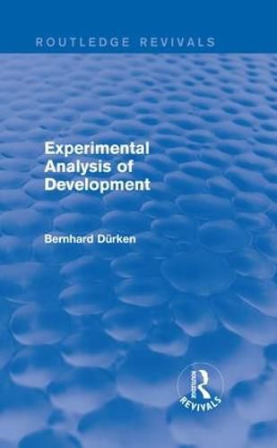 Cover image for Experimental Analysis of Development