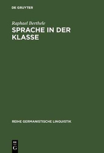 Cover image for Sprache in der Klasse