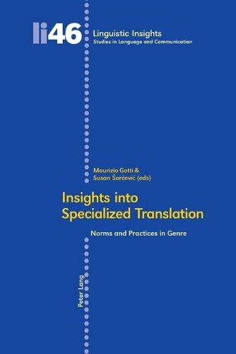 Cover image for Insights into Specialized Translation