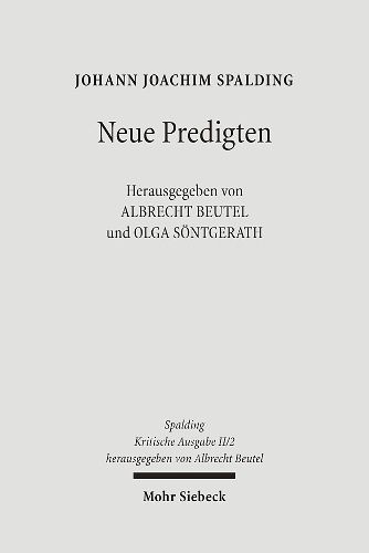 Kritische Ausgabe: 2. Abteilung: Predigten. Band 2: Neue Predigten (1768; 1770; 1777)