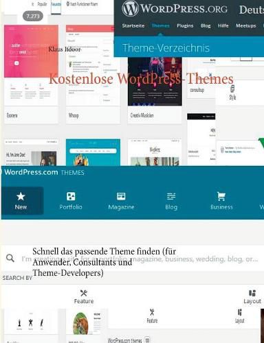 Cover image for Kostenlose WordPress-Themes: Schnell das passende Theme finden (fur Anwender, Consultants und Theme-Developers). Mit uber 75 hilfreichen Tabellen; ohne Programmierung