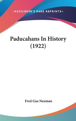 Cover image for Paducahans in History (1922)