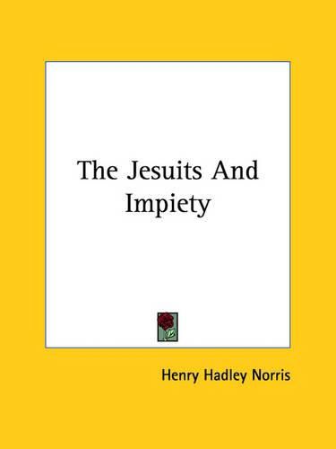 Cover image for The Jesuits and Impiety