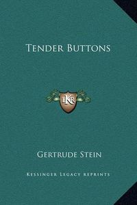 Cover image for Tender Buttons