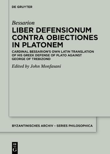 Cover image for Liber Defensionum contra Obiectiones in Platonem