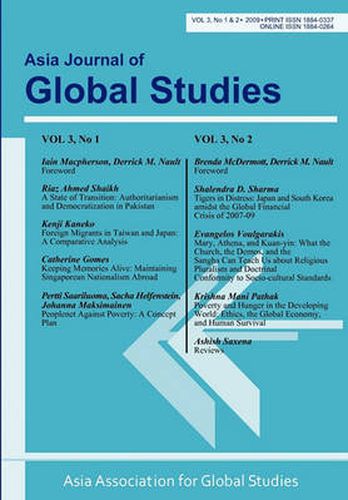 Cover image for Asia Journal of Global Studies: Vol. 3, Nos. 1 and 2