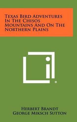 Cover image for Texas Bird Adventures in the Chisos Mountains and on the Northern Plains