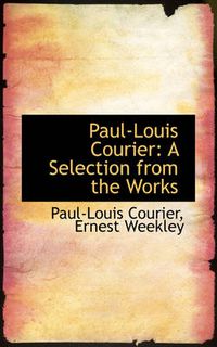 Cover image for Paul-Louis Courier