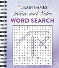 Cover image for Brain Games - Relax and Solve: Word Search (Purple)