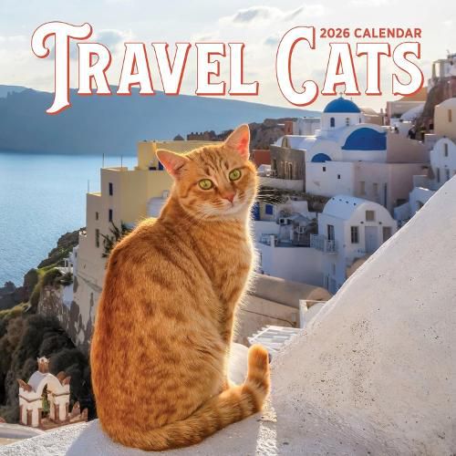 Cover image for Travel Cats Wall Calendar 2026