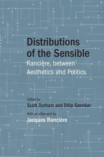 Cover image for Distributions of the Sensible: Ranciere, between Aesthetics and Politics