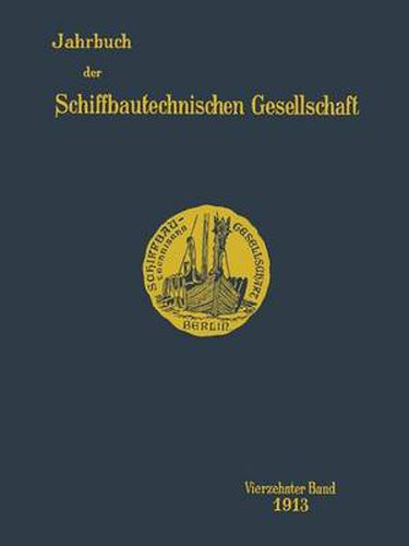 Cover image for Jahrbuch Der Schiffbautechnischen Gesellschaft: Vierzehnter Band