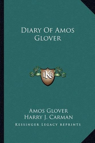 Cover image for Diary of Amos Glover