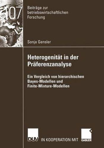 Cover image for Heterogenitat in der Praferenzanalyse