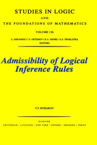 Cover image for Admissibility of Logical Inference Rules