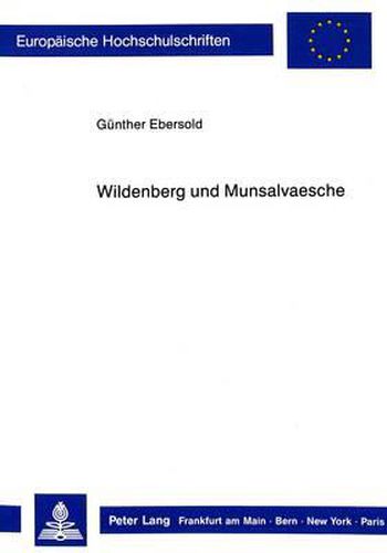 Cover image for Wildenberg Und Munsalvaesche: Auf Den Spuren Eines Symbols