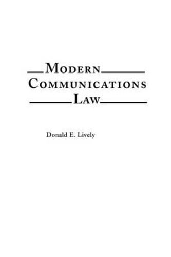 Cover image for Modern Communications Law