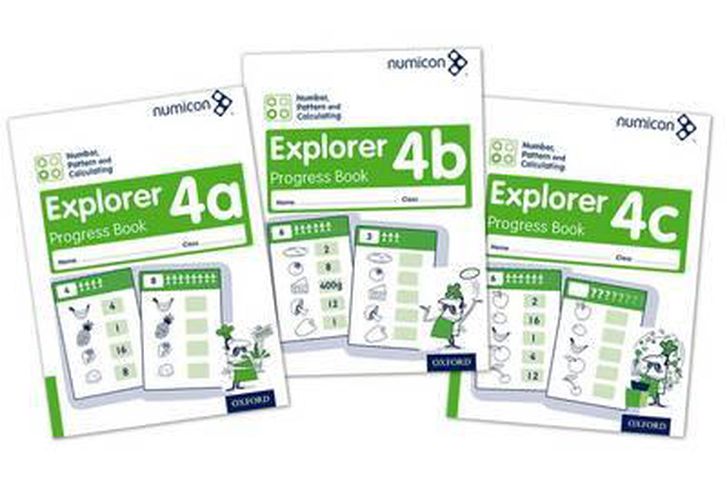 Cover image for Numicon: Number, Pattern and Calculating 4 Explorer Progress Books ABC (Mixed pack)