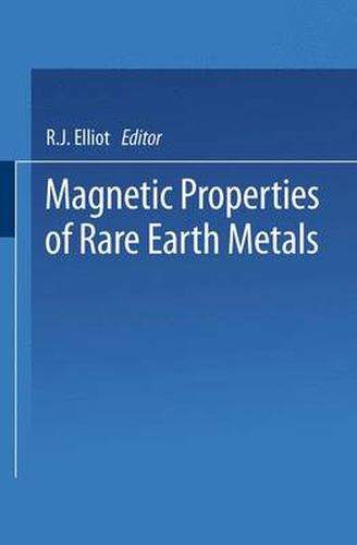 Cover image for Magnetic Properties of Rare Earth Metals